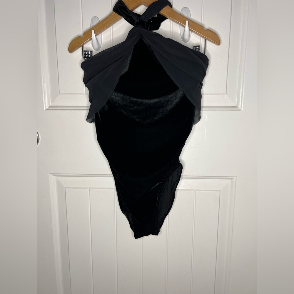 Balera Black Halter Leotard